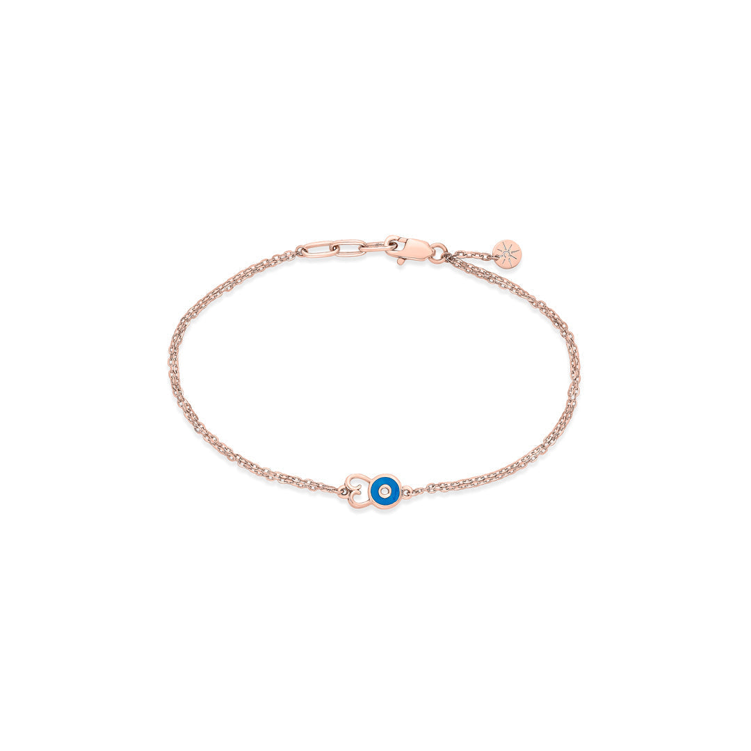 Evil Eye Aura Gold Flexible Bracelet for Women
