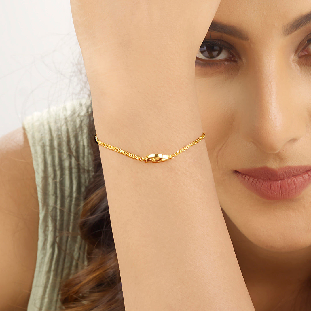 Style Code Gold Flexible Bracelet for Women