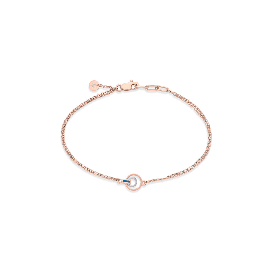 Triple Gleam Gold Flexible Bracelet for Women
