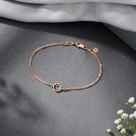 Triple Gleam Gold Flexible Bracelet for Women