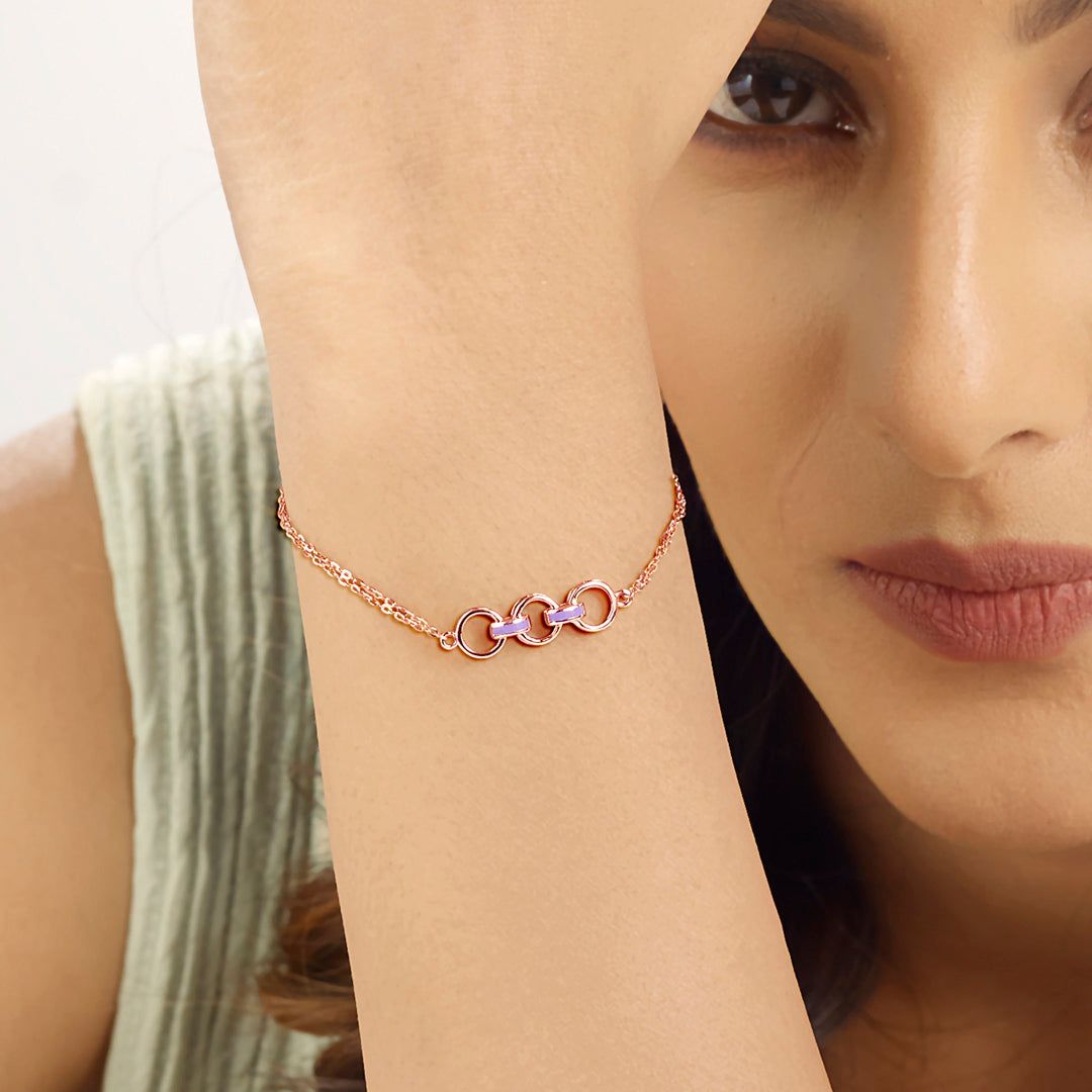 Lunar Lace Gold Flexible Bracelet for Women