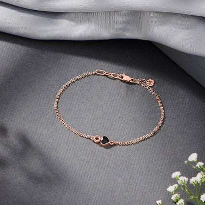Moonlit Link Gold Flexible Bracelet for Women