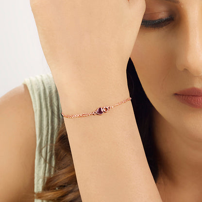 Moonlit Link Gold Flexible Bracelet for Women