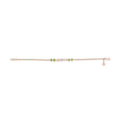 Bead Bloom Gold Flexible Bracelet for Women