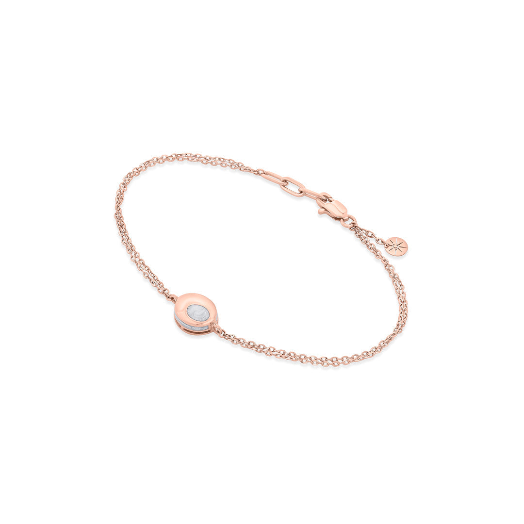 Opal Rhythm Gold Flexible Bracelet for Women