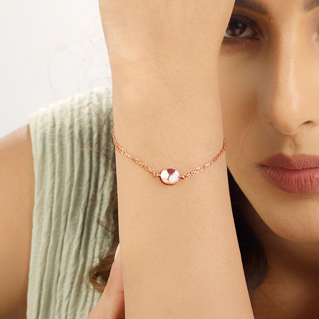 Opal Rhythm Gold Flexible Bracelet for Women