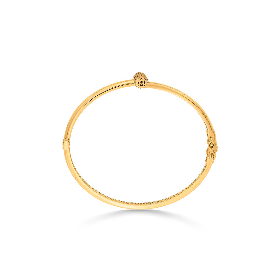 Gem Glow Gold Oval Bracelet for Women