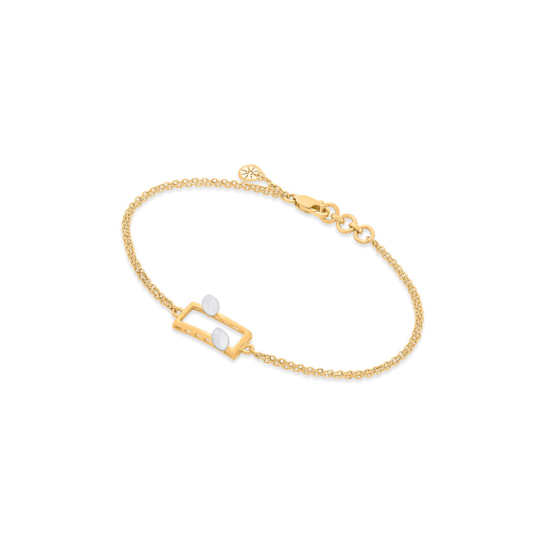 City Edge Gold Flexible Bracelet for Women
