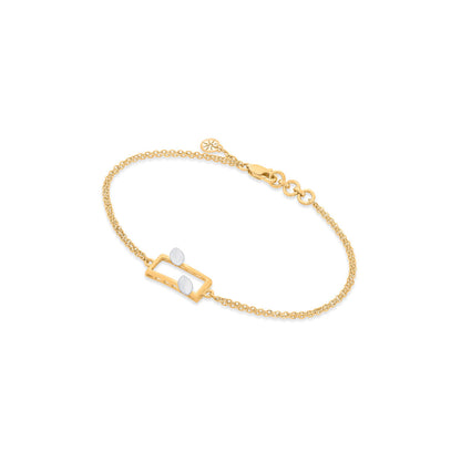 City Edge Gold Flexible Bracelet for Women