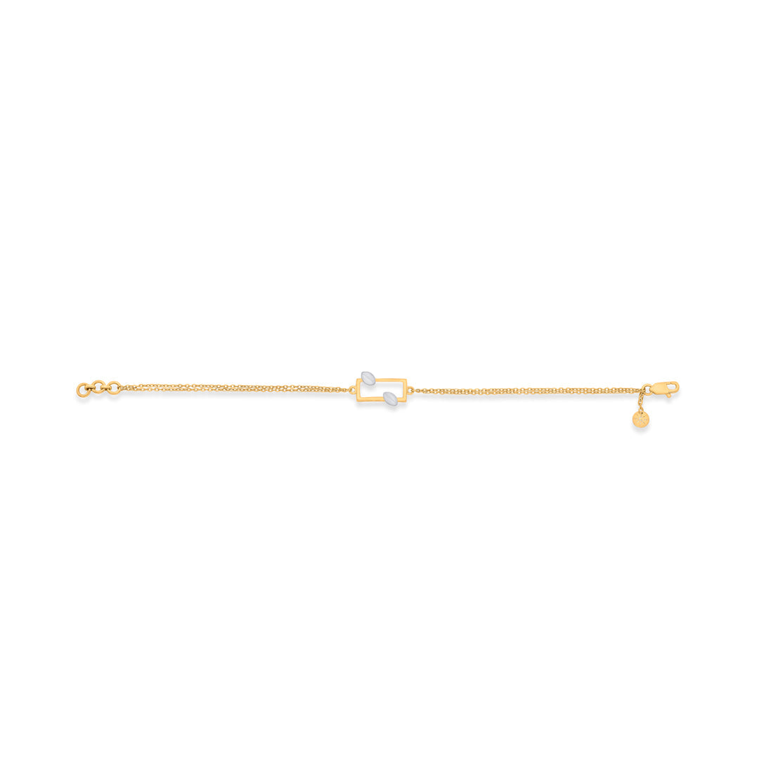 City Edge Gold Flexible Bracelet for Women