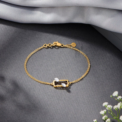 City Edge Gold Flexible Bracelet for Women