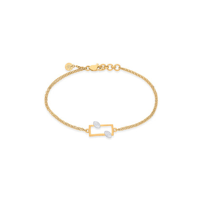 City Edge Gold Flexible Bracelet for Women