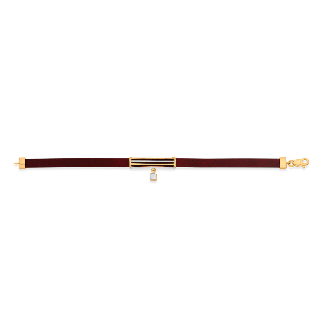 Sharp Shift Gold Flexible Bracelet for Women