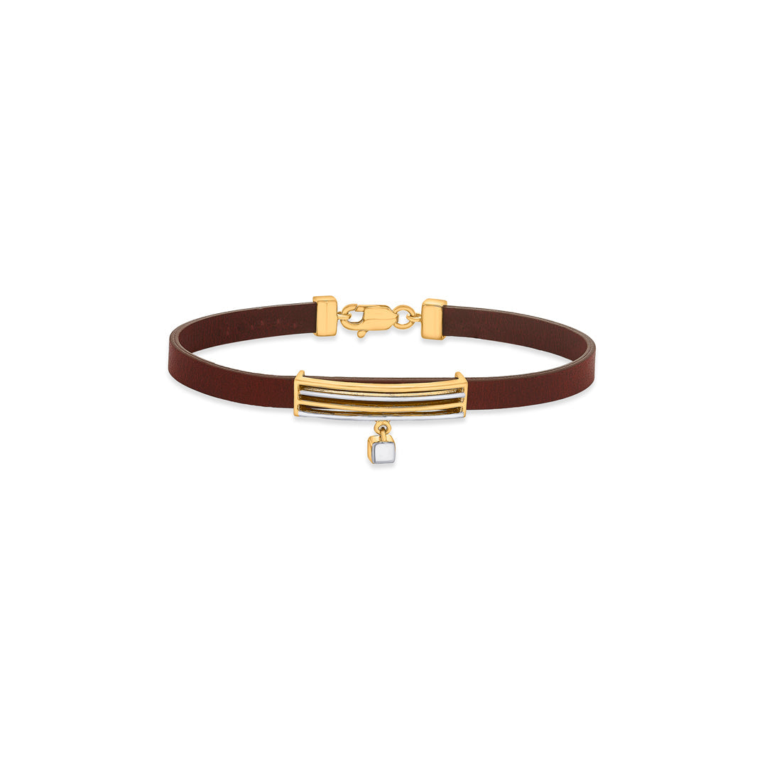 Sharp Shift Gold Flexible Bracelet for Women