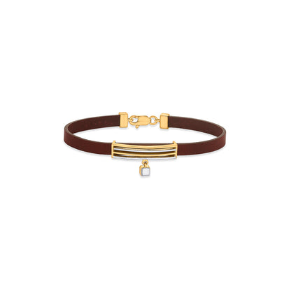 Sharp Shift Gold Flexible Bracelet for Women
