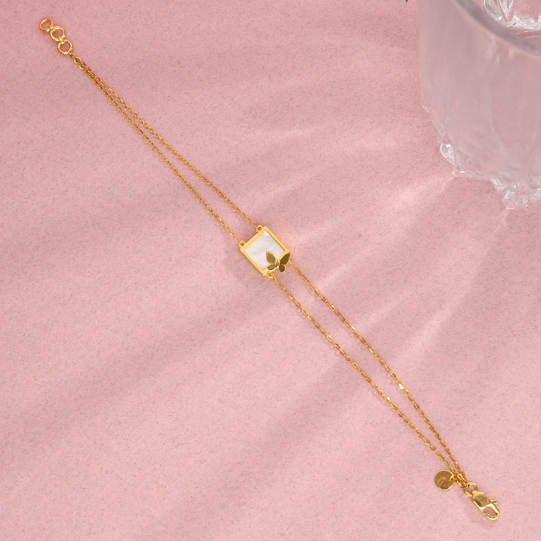 Air Glide Gold Flexible Bracelet for Women