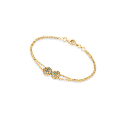 Dusk Glow Gold Flexible Bracelet for Women