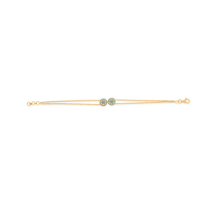 Dusk Glow Gold Flexible Bracelet for Women