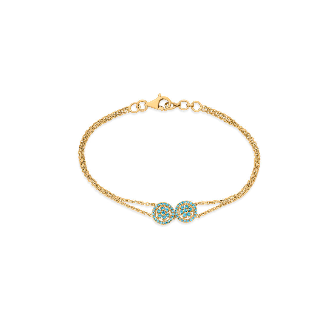 Dusk Glow Gold Flexible Bracelet for Women