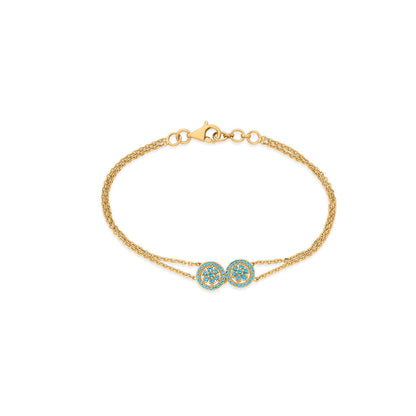 Dusk Glow Gold Flexible Bracelet for Women