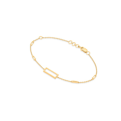 Sleek Trace Gold Flexible Bracelet for Women