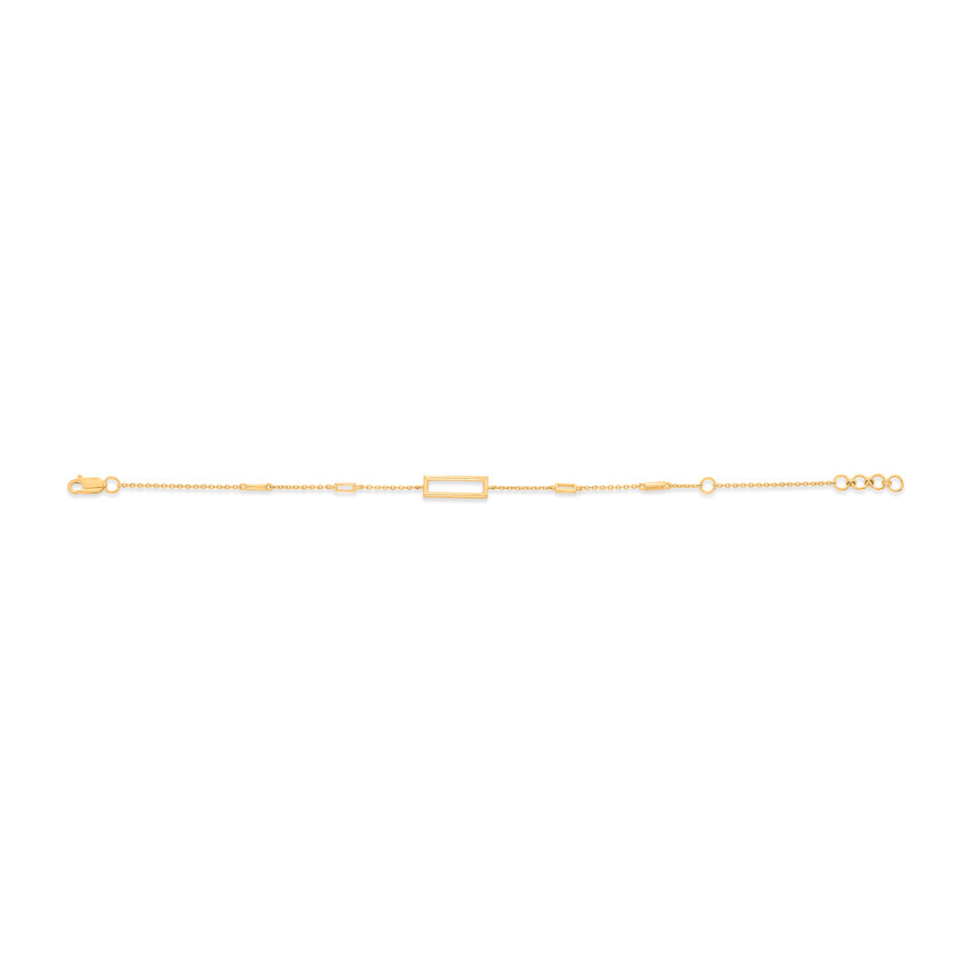 Sleek Trace Gold Flexible Bracelet for Women