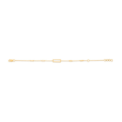Sleek Trace Gold Flexible Bracelet for Women