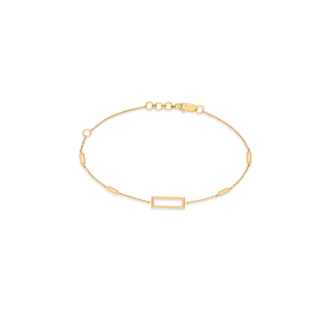 Sleek Trace Gold Flexible Bracelet for Women