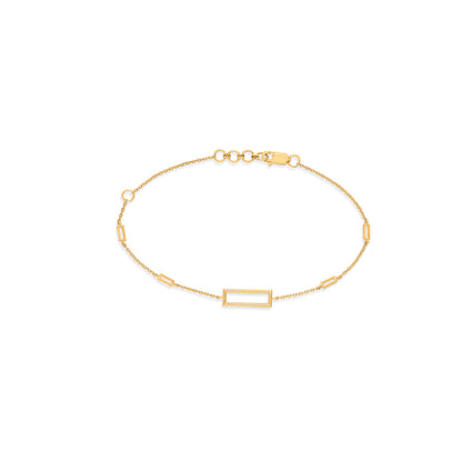 Sleek Trace Gold Flexible Bracelet for Women