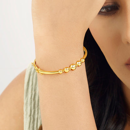 Orbit Pop Gold Oval Bracelet for Women