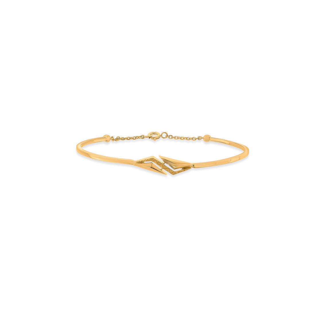 Heritage Halo Gold Oval Bracelet for Women