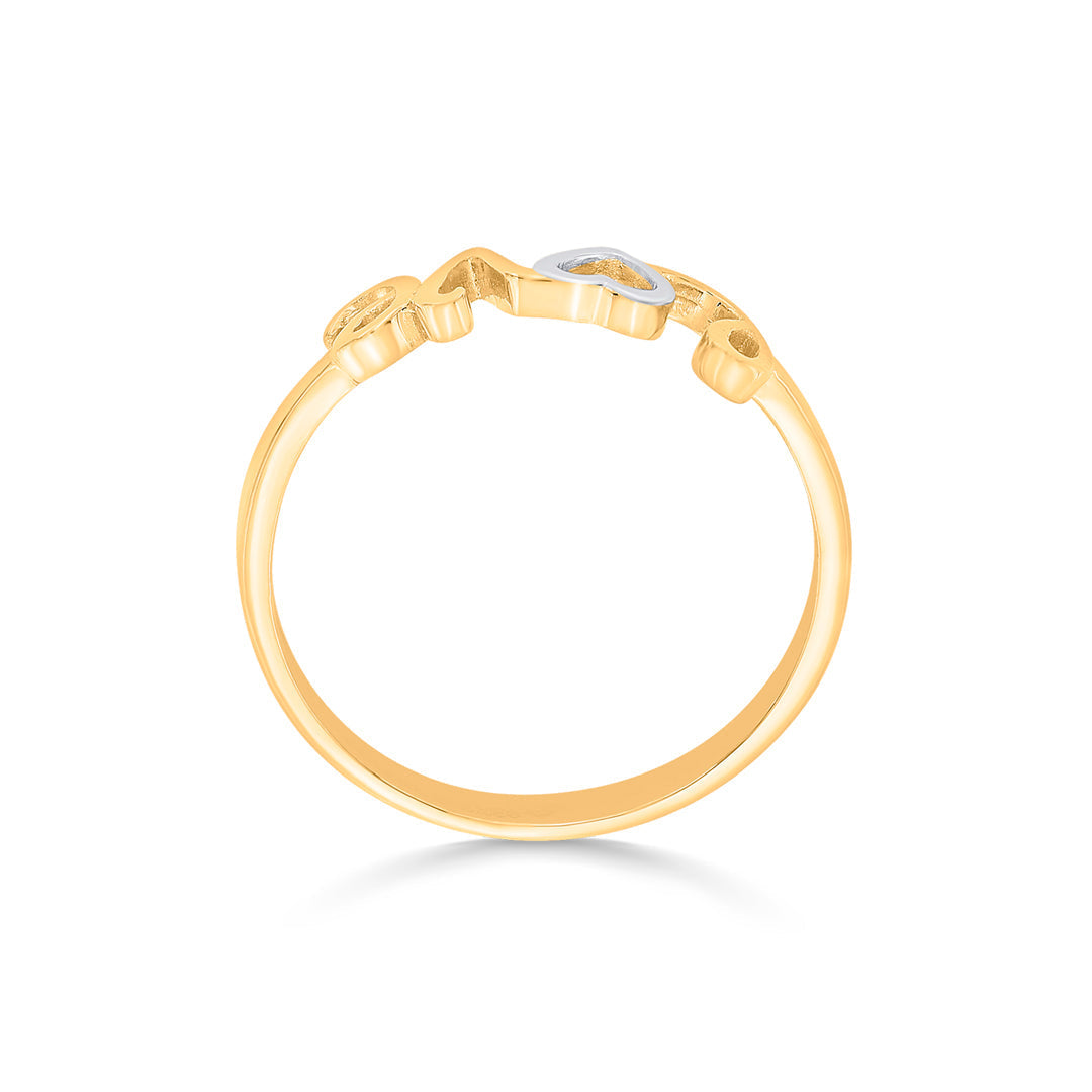 Forever Love Gold Fashion Ring for Women