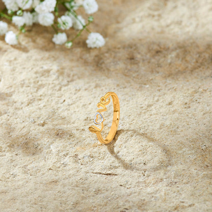 Forever Love Gold Fashion Ring for Women