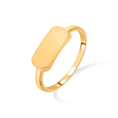 Luxe Plate Gold Casual Ring for Women