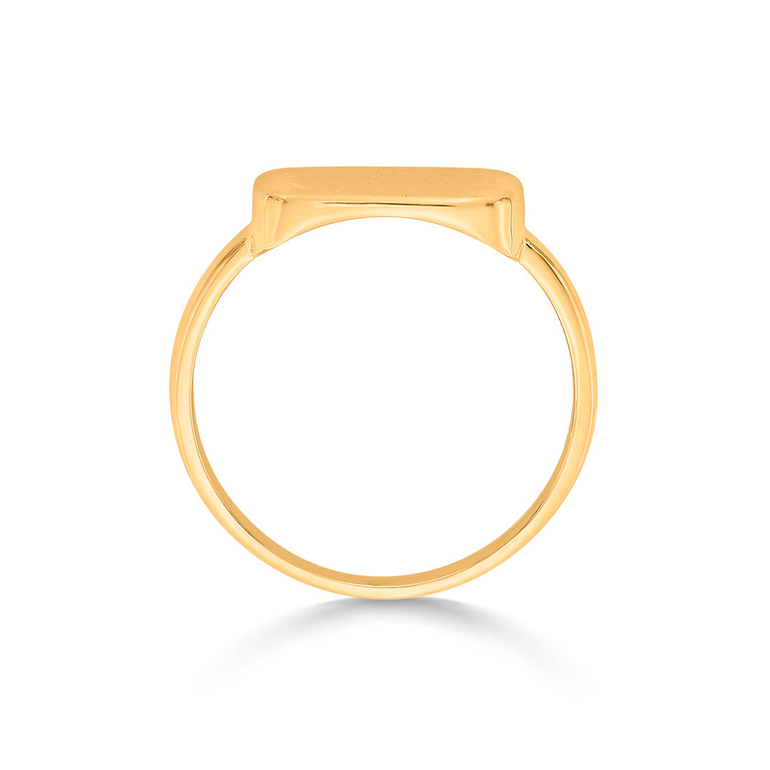 Luxe Plate Gold Casual Ring for Women