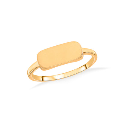 Luxe Plate Gold Casual Ring for Women