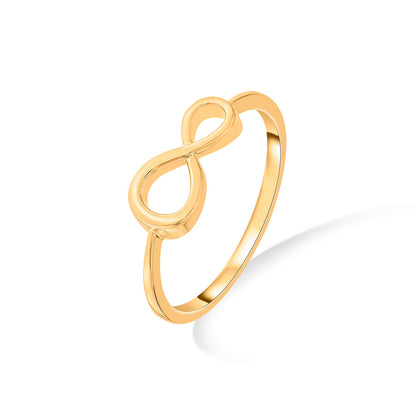 Infinite Shine Gold Eternity Ring for Women