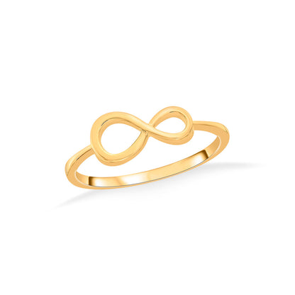 Infinite Shine Gold Eternity Ring for Women
