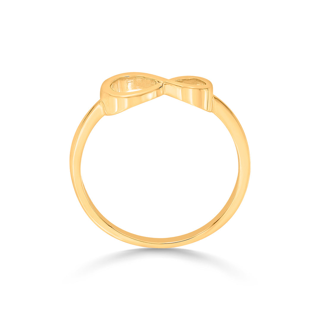Infinite Shine Gold Eternity Ring for Women