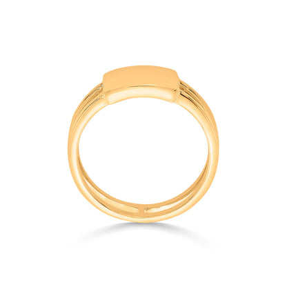 Cube Luxe Gold Fashion Ring for Women