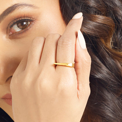 Urban Bar Gold Fashion Ring for Women