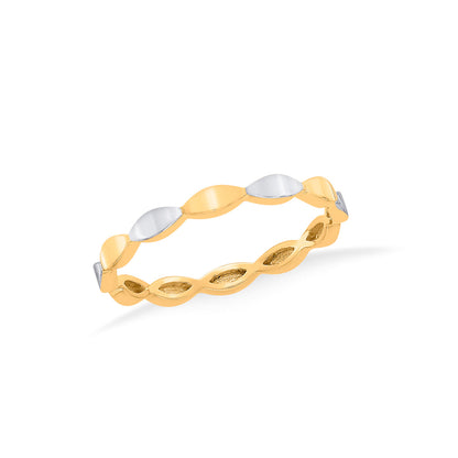 Two Tone Beads Gold Fashion Ring for Women