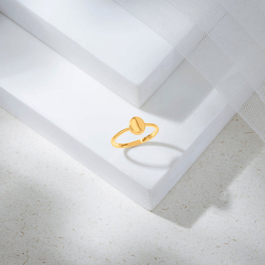 Coin Charm Gold Fashion Ring for Women