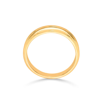 Twin Lines Gold Fashion Ring for Women