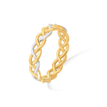 Twisted Grace Gold Fashion Ring for Women