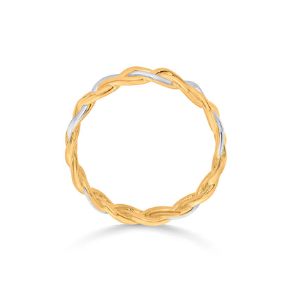 Twisted Grace Gold Fashion Ring for Women