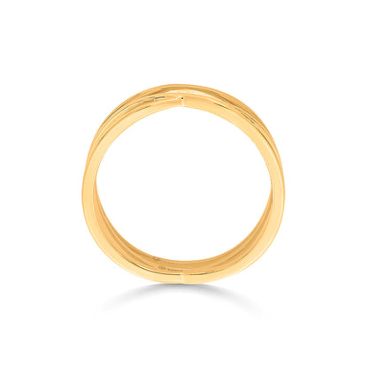 Woven Glow Gold Fashion Ring for Women