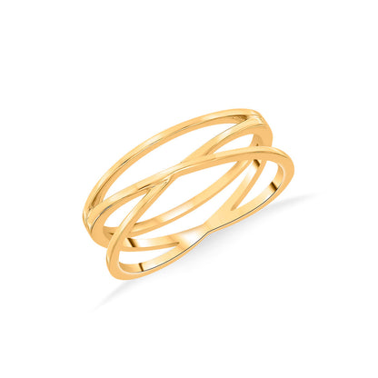 Woven Glow Gold Fashion Ring for Women