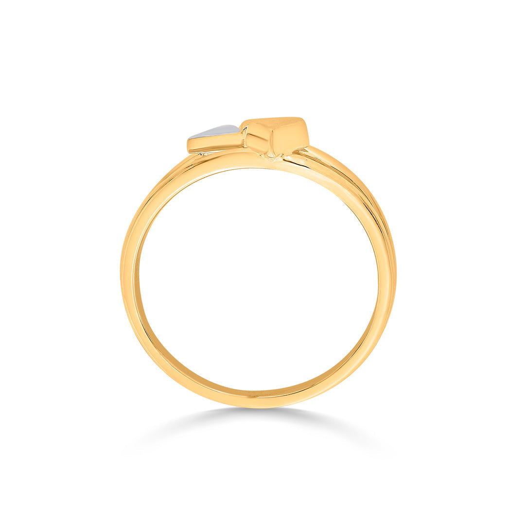 Pyramid Shine Gold Fashion Ring for Women