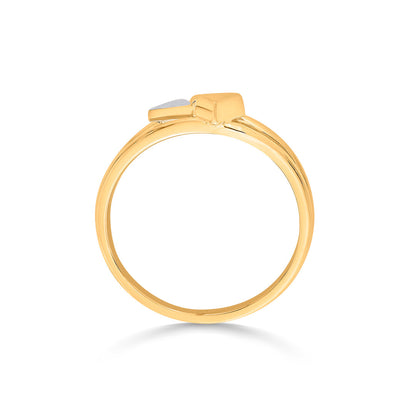 Pyramid Shine Gold Fashion Ring for Women